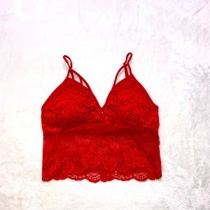 Ambiance- Red crop top